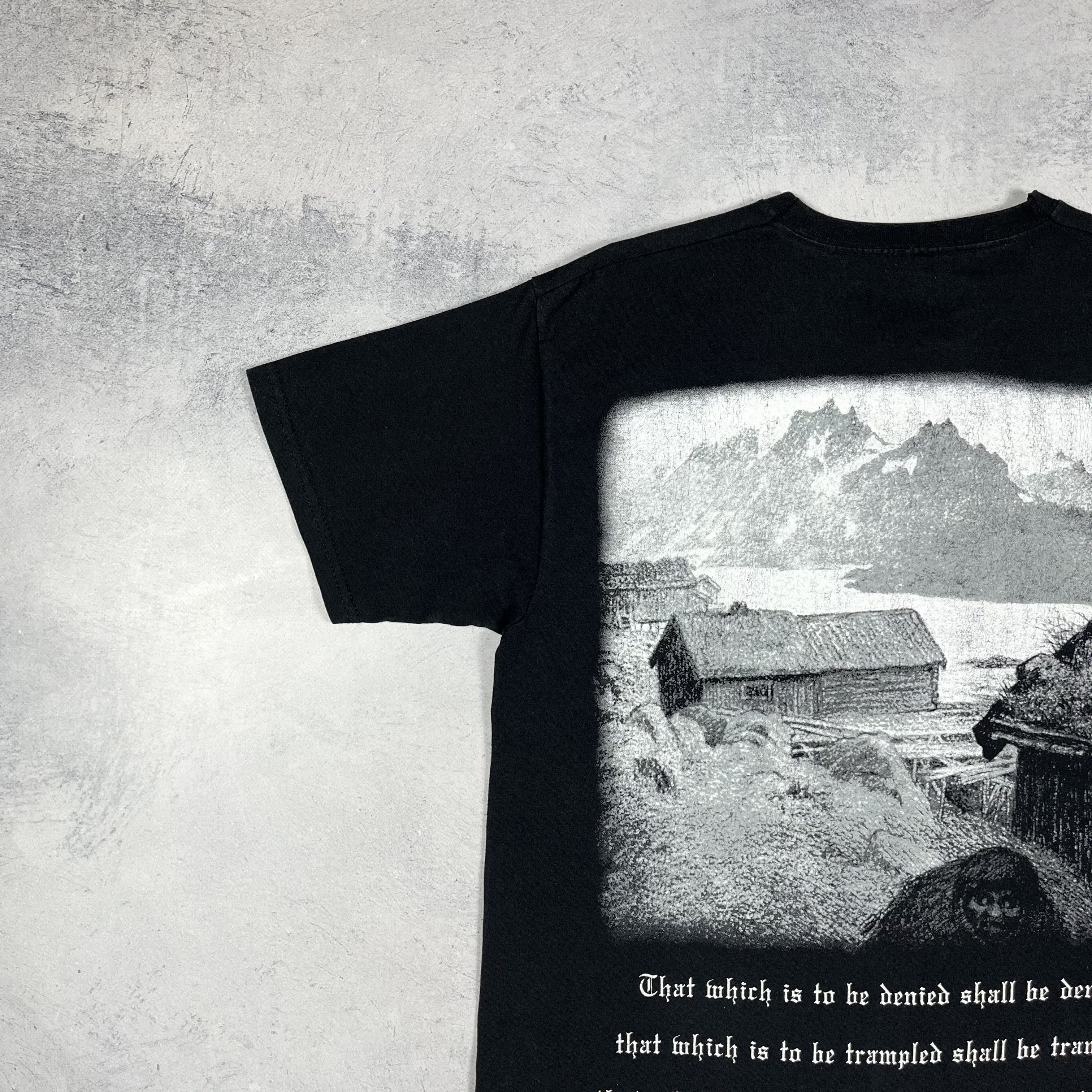 Band Tees Vintage Burzum Hvis Lyset Tar Oss Black Metal T Shirt 00’s Size US M / EU 48-50 / 2 - 18 Thumbnail