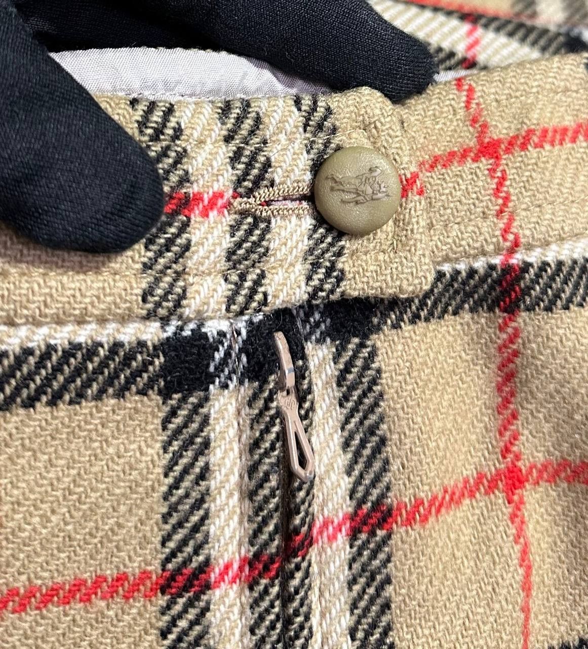 Burberry × Vintage Burberrys' Skirt Plaid Wool Classic Vintage straight midi Size 36" / US 14 / IT 50 - 4 Thumbnail