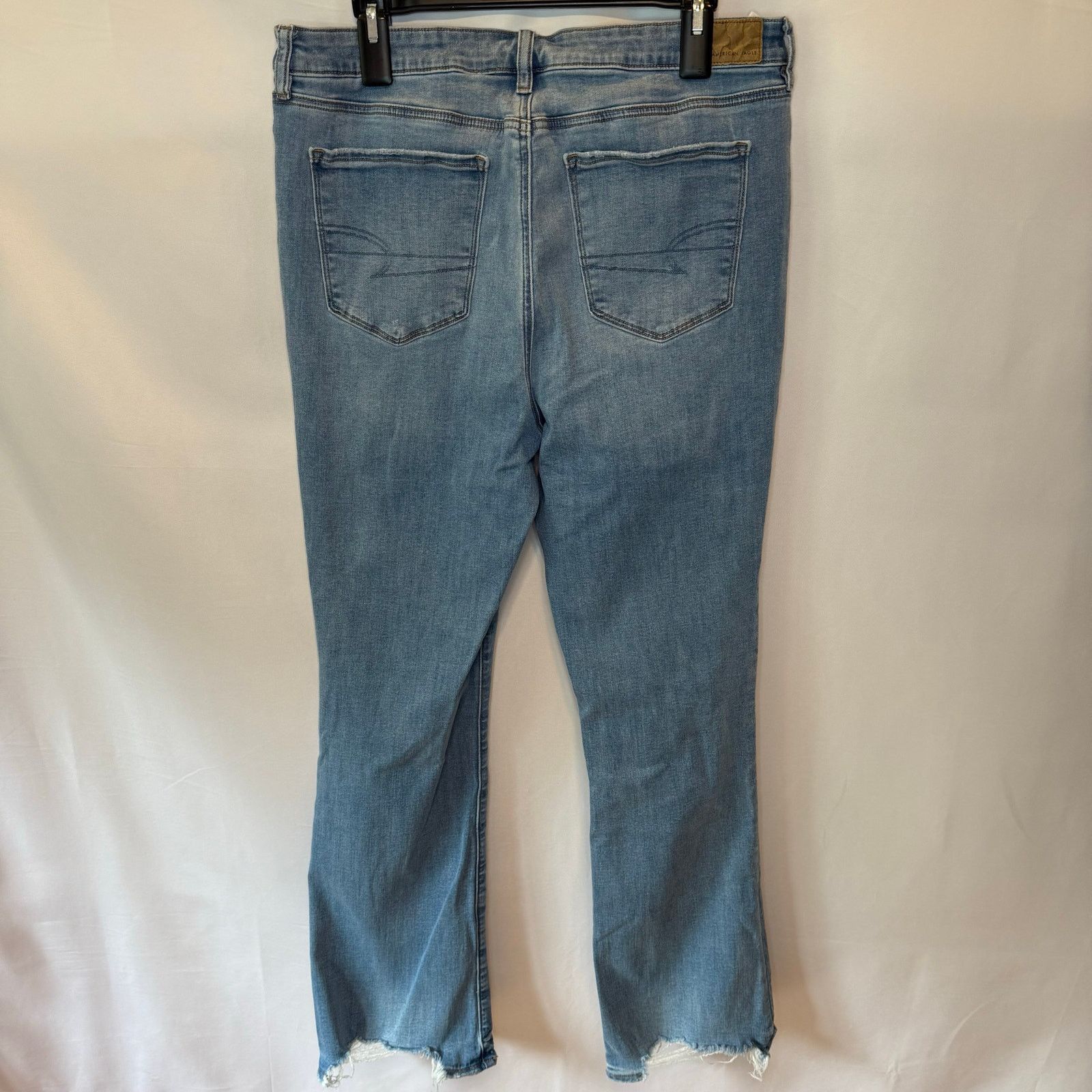American Eagle Outfitters American Eagle High Rise Skinny Kick Jeans 16R Denim Asym Size 38" / US 16 / IT 52 - 5 Thumbnail
