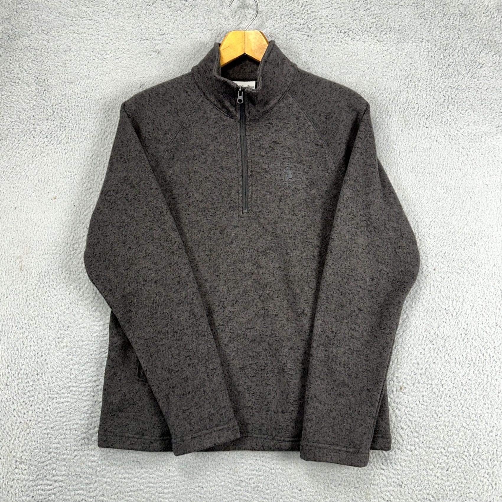 Disney Disney Disney Parks Mens Pullover Sweater Small Dark Grey Quarter Zip Pocket Athletic Shirt Size US S / EU 44-46 / 1 - 4 Thumbnail