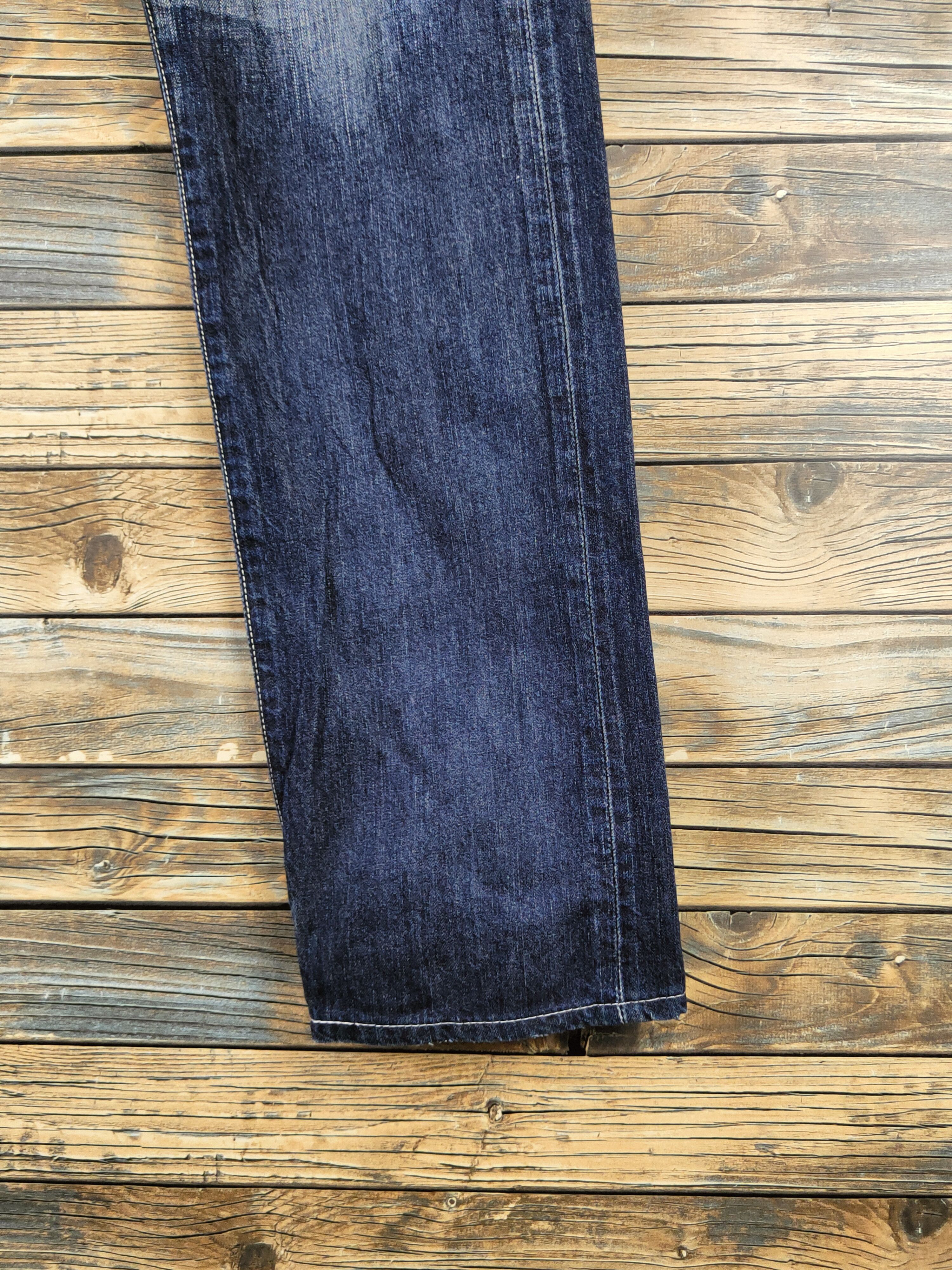 Levi's Levi's Dark Blue Distressed Ripped Jeans #S2839 Size US 31 - 6 Thumbnail