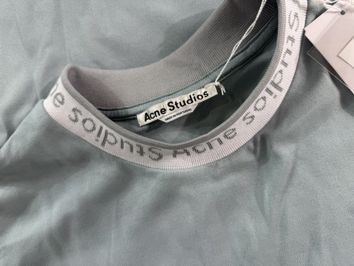 Acne Studios Acne Studios Logo Collar Knit Tee Icy Mint Large BNWT Size US L / EU 52-54 / 3 - 10 Thumbnail