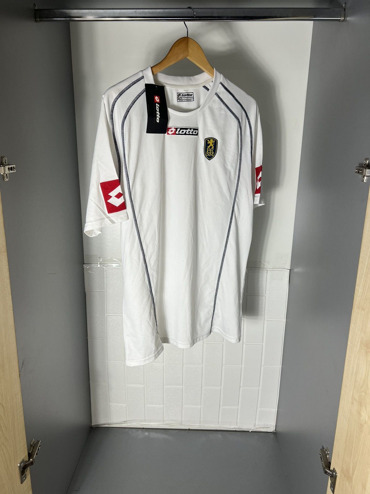 Lotto Sport VINTAGE LOTTO FC SOCHAUX FRANCE RETRO SOCCER JERSEY Y2K 90s Size US XXL / EU 58 / 5 - 6 Thumbnail