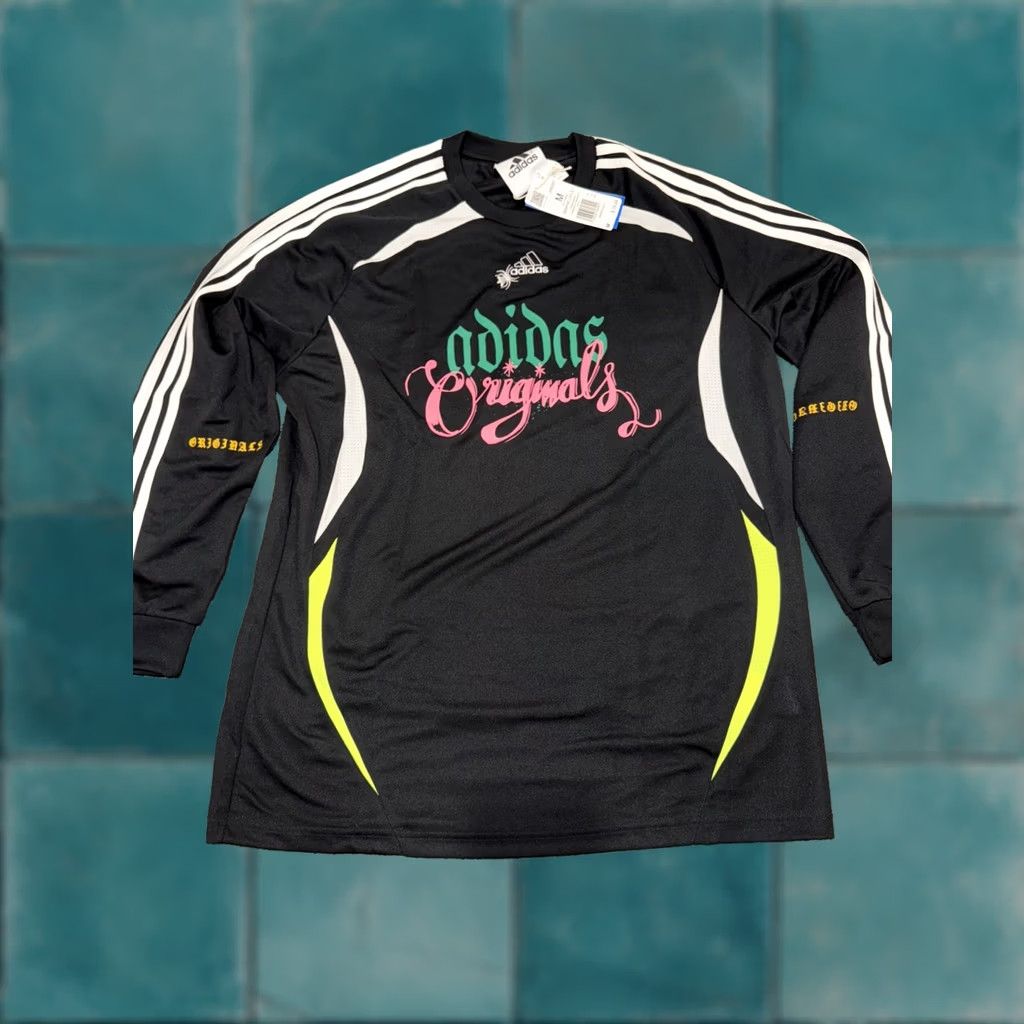 Adidas Adidas X Oasis Tour Jacquard Jersey Black Size Medium new