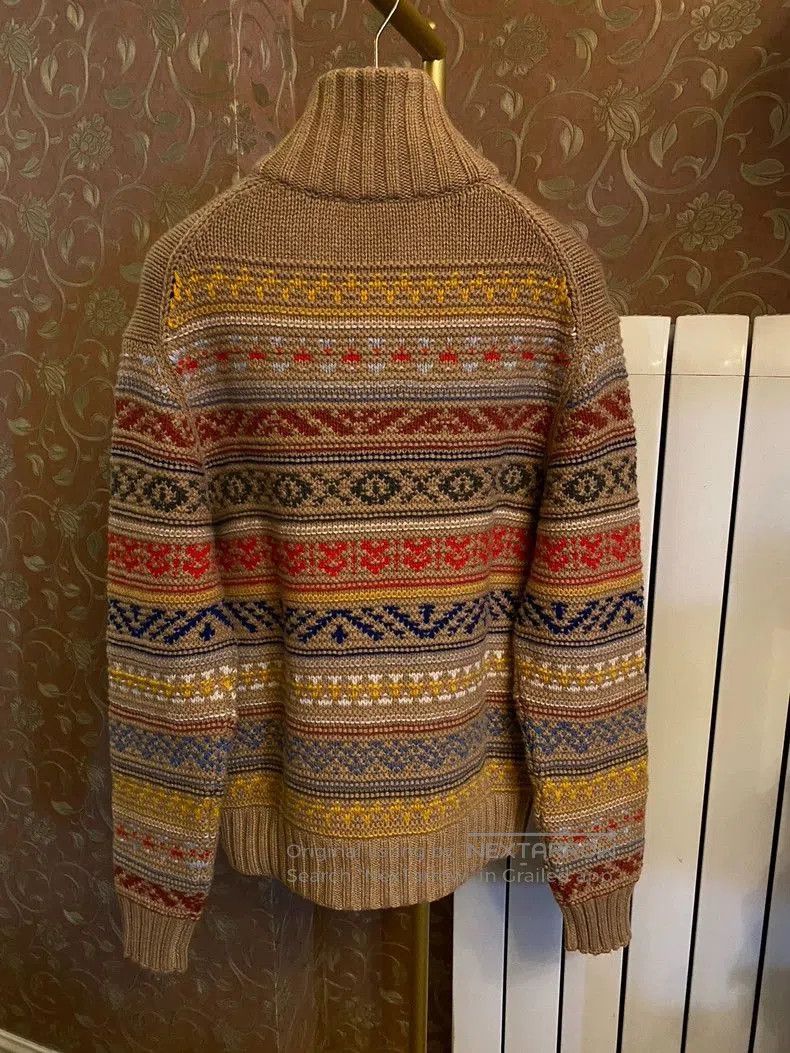 Loro Piana LoroPiana Christmas Limited Bomber Sweater. Size US M / EU 48-50 / 2 - 3 Thumbnail