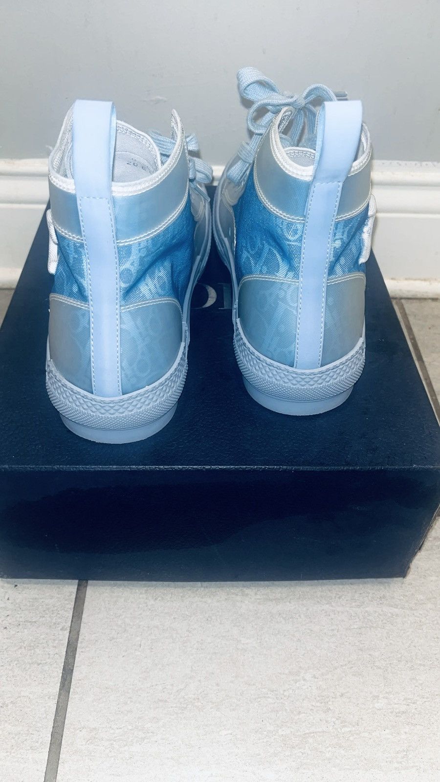 Daniel Arsham × Dior Dior b23 Daniel Arsham blue oblique sneaker Size US 11 / EU 44 - 3 Thumbnail