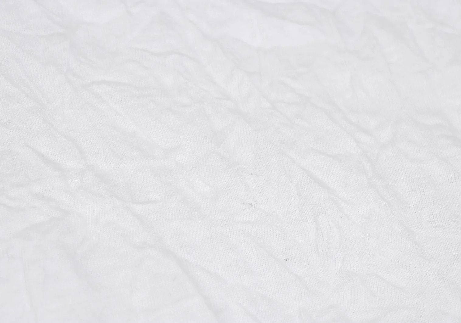 Yohji Yamamoto Wrinkled Cotton-Poly Turtle Neck Cut Sew Top in White Size US XXS / EU 40 - 11 Thumbnail