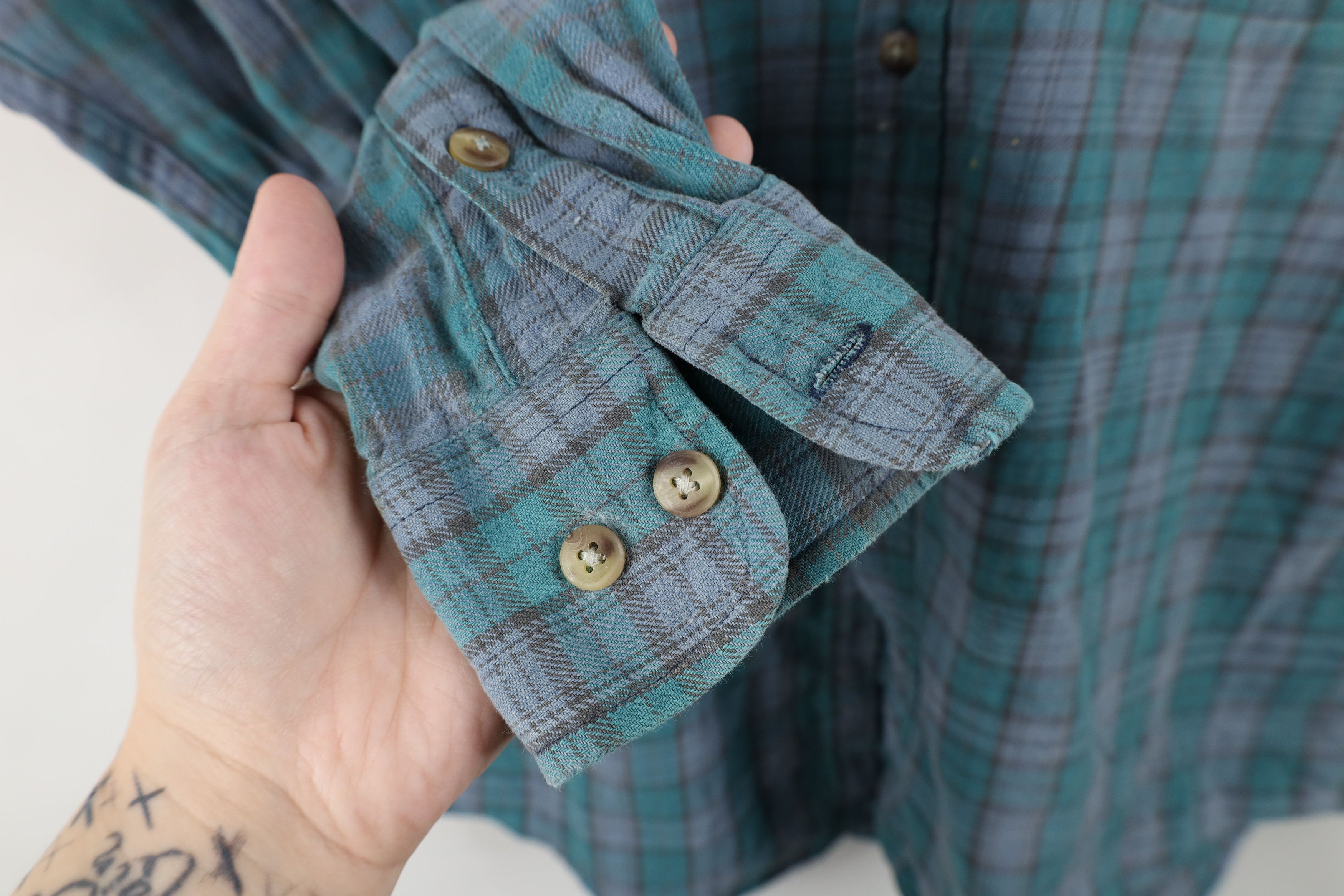 Vintage Vintage 90s Streetwear Flannel Collared Button Down Shirt Size US M / EU 48-50 / 2 - 8 Thumbnail