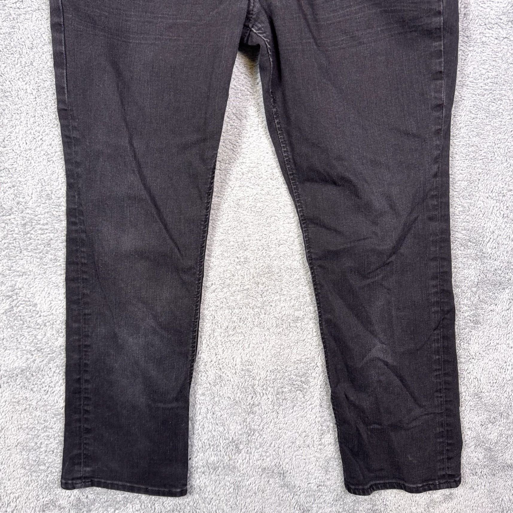 BKE BKE Jake Jeans Men 31x30 Straight Dark Whisker Cowboy Stretch Black Denim Grunge Size US 31 - 2 Thumbnail