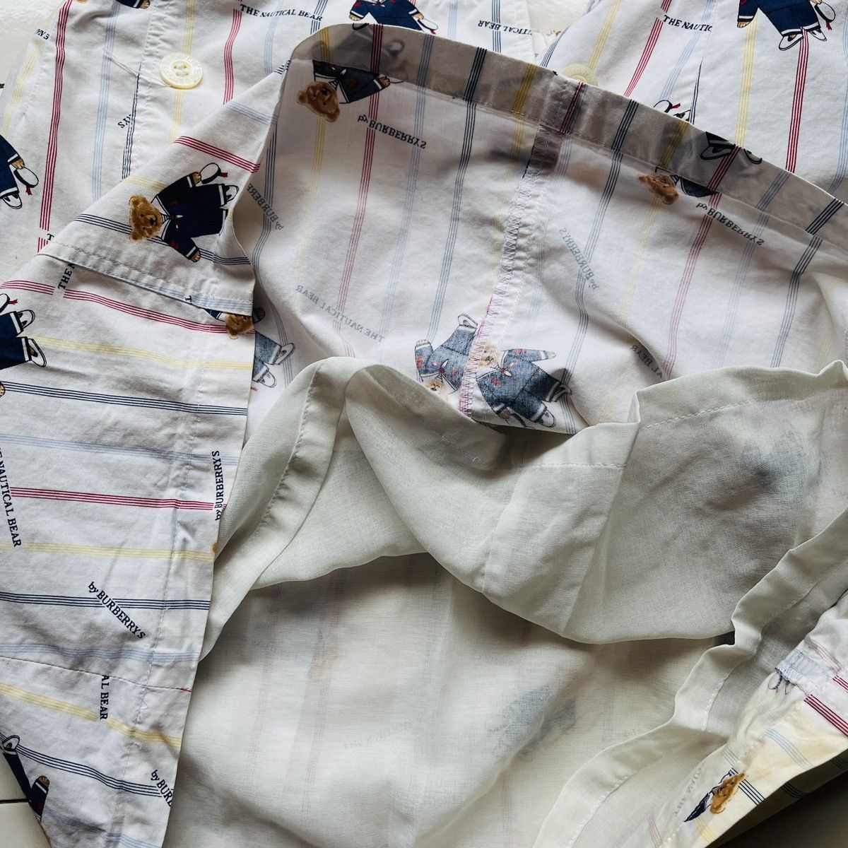 Burberry × Vintage Real Vintage Burberrys The Nautical Bear Monogram Skirts Size 26" / US 2 / IT 38 - 16 Thumbnail