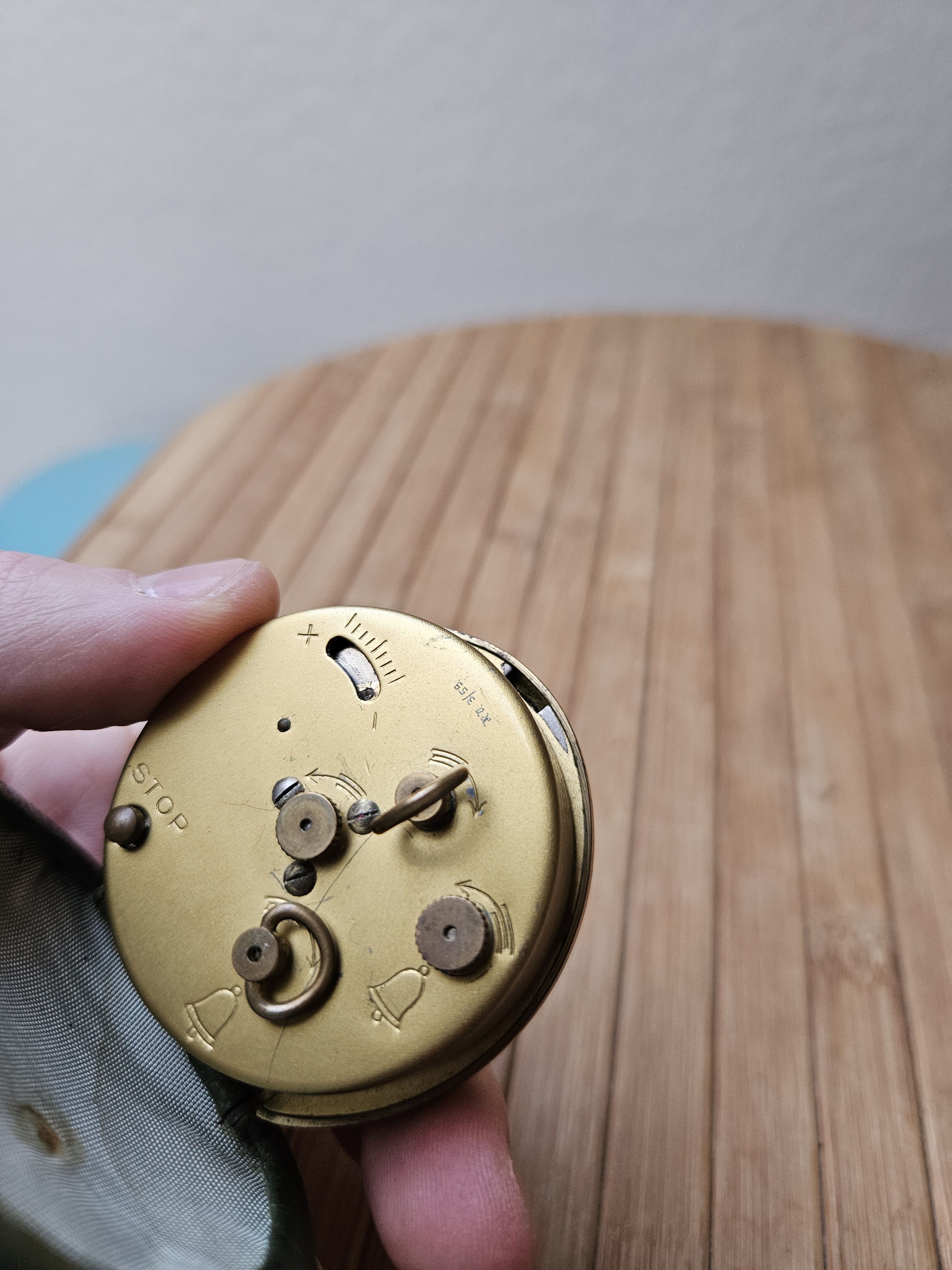 Vintage Vintage Dugena Case ostrich leather Clock travel Size ONE SIZE - 10 Thumbnail