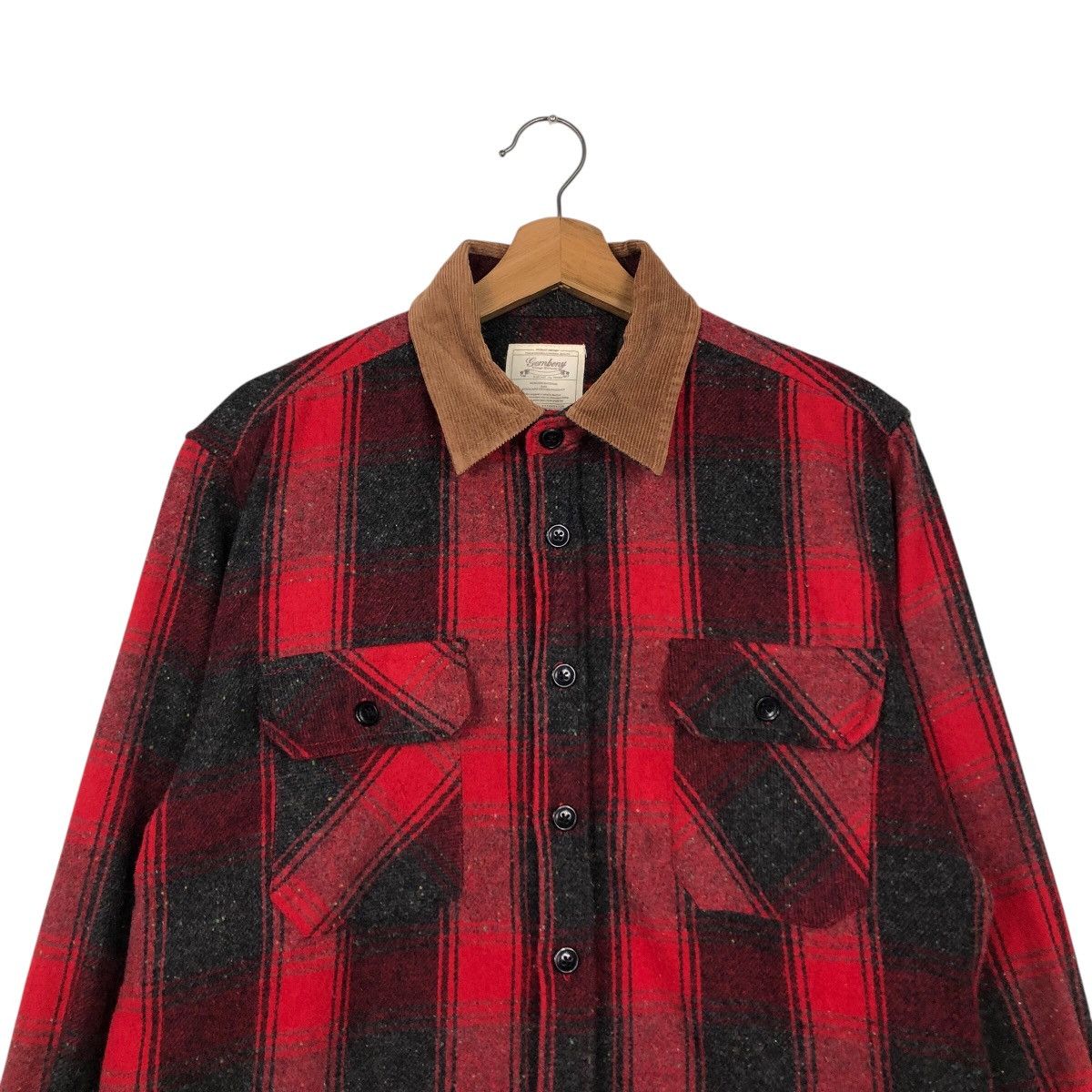 Flannel × Japanese Brand × Vintage 📌Vintage Wool Shirt Jacket Tartan Gembony Issey Miyake Size US L / EU 52-54 / 3 - 4 Thumbnail