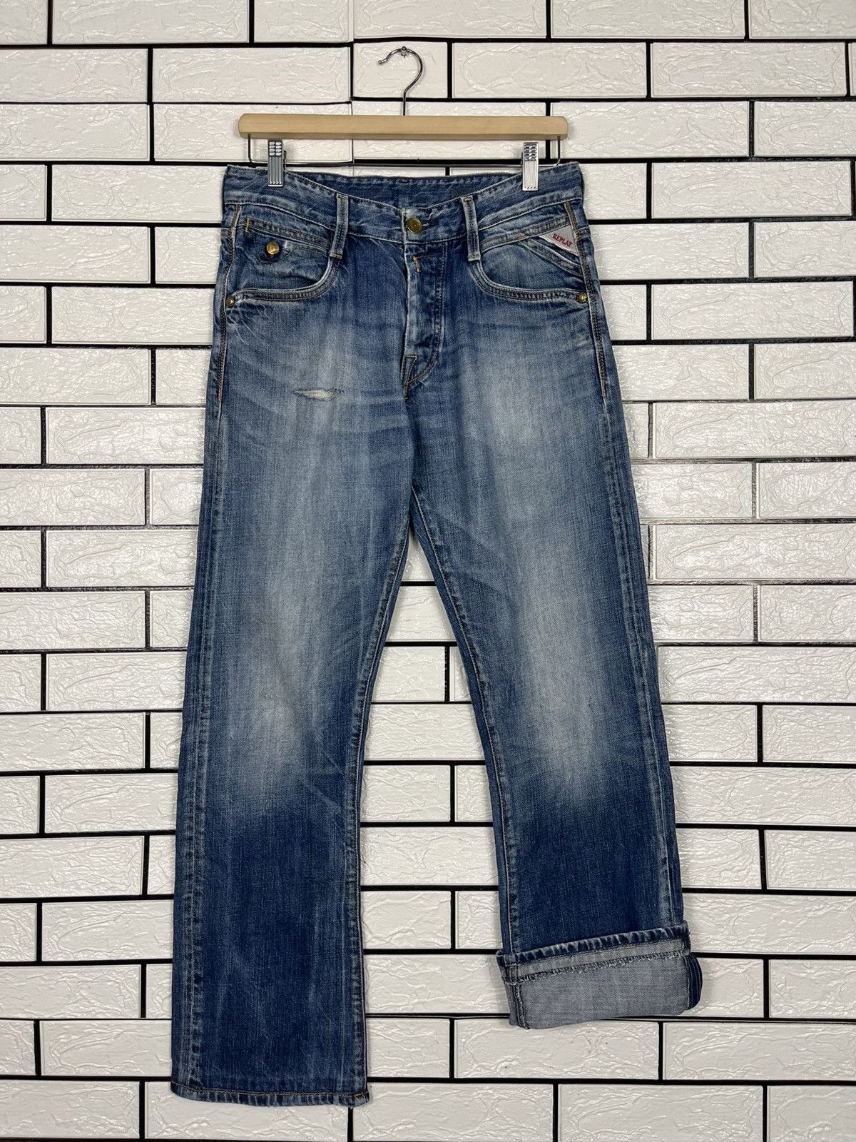Replay Vintage Replay Tredmark Italy Blue Denim Jeans Size US 30 / EU 46 - 14 Thumbnail