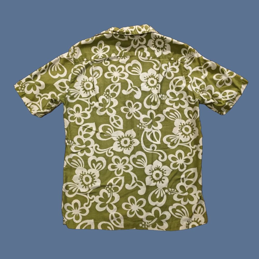 Sears VINTAGE Sears Hawaiian Loop Collar Floral Shirt Green Mens Large Size US L / EU 52-54 / 3 - 1 Thumbnail