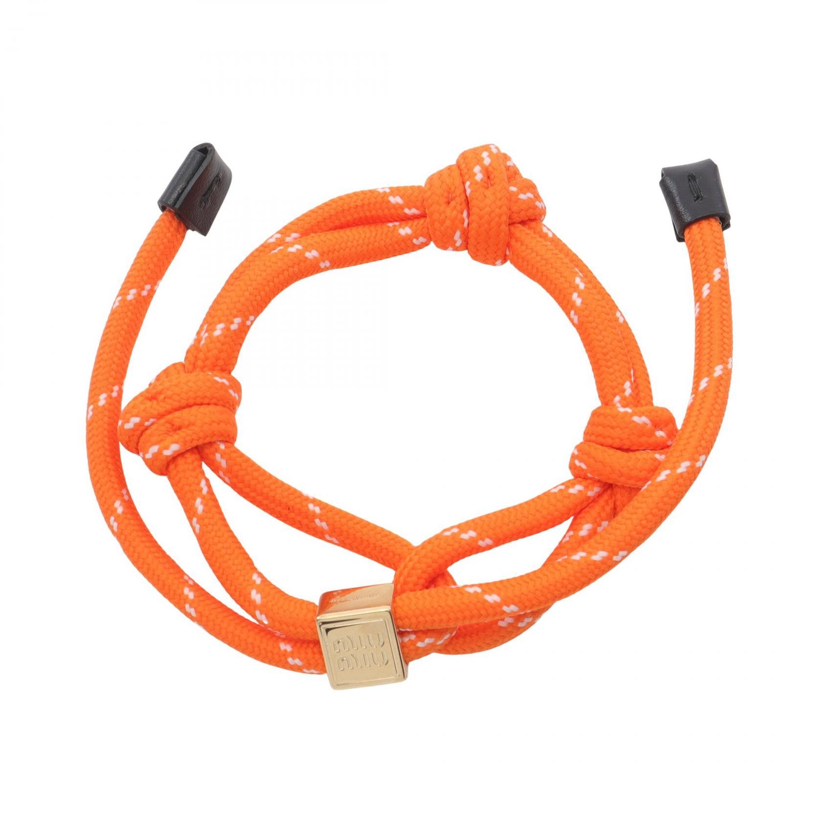 Miu Miu Miu Miu Miu Miu Cord Bracelet Bracelet Textile Bracelet 5IB5383L74F0049 DUTY FREE for USA Size ONE SIZE - 1 Thumbnail