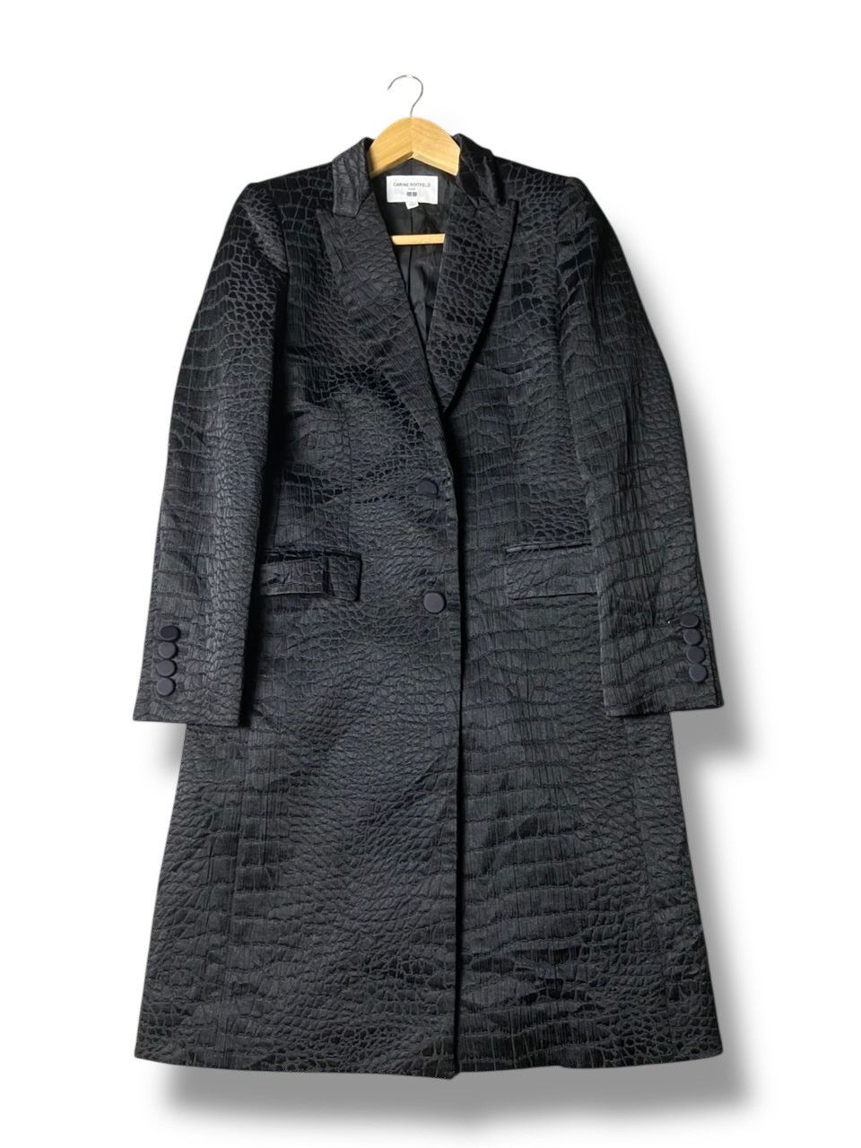 Uniqlo Uniqlo x Carine Roitfeld Paris Crocodile Embossed Coat (152) Size M / US 6-8 / IT 42-44 - 2 Thumbnail