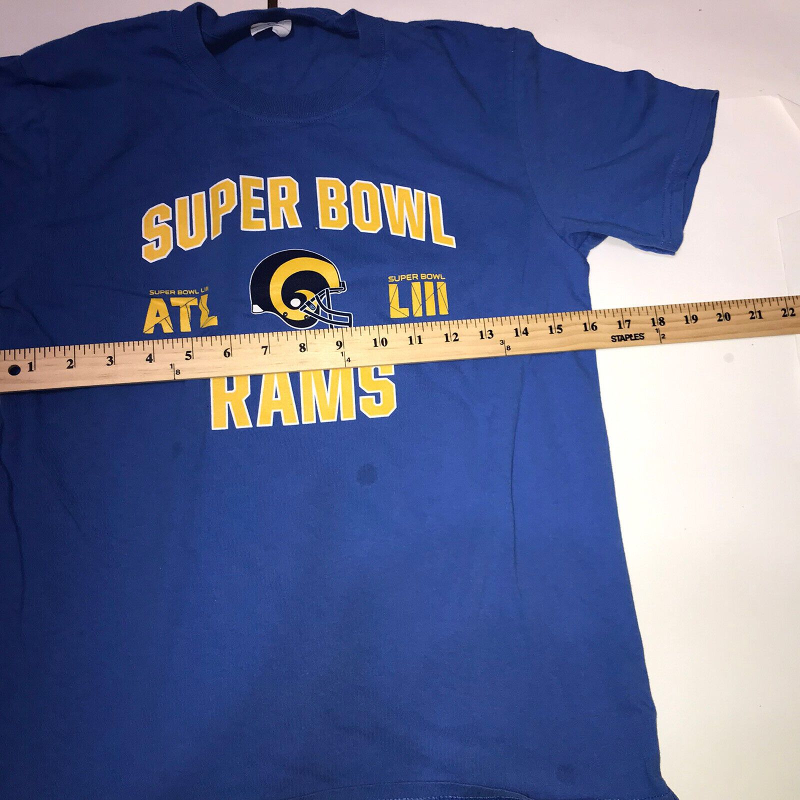 Port Authority NFL Superbowl Rams T-Shirt Men's S Short Sleeve With Graphic Size US S / EU 44-46 / 1 - 5 Thumbnail
