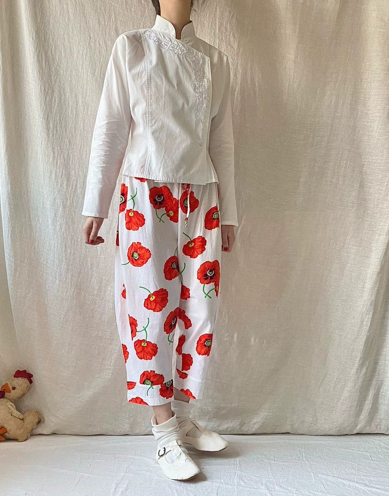 Kenzo KENZO sizeM Poster cone pants Size 25" / US 0 / IT 36 - 1 Thumbnail