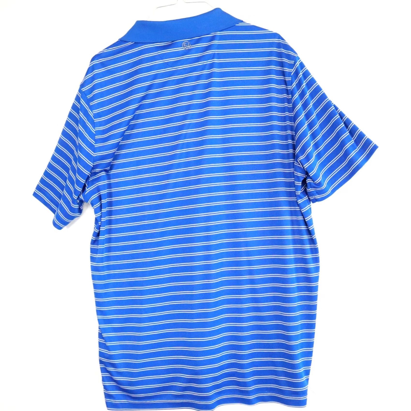 Vintage Chase 54 Polo Shirt Mens XL Blue Striped Short Sleeve Texas Longhorn Golf Club Size US XL / EU 56 / 4 - 3 Thumbnail