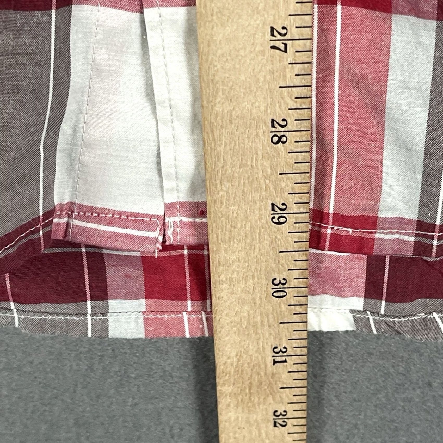 Quiksilver Quiksilver Shirt Men's Size M Red Plaid Short Sleeve Button Up Surf Skate Y2K Quick Silver Size US M / EU 48-50 / 2 - 6 Thumbnail