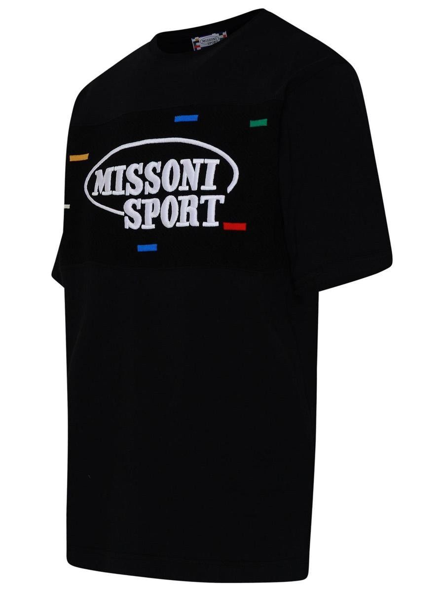 Missoni o1y0225 Logo Crewneck T-Shirt in Black Size US S / EU 44-46 / 1 - 2 Thumbnail