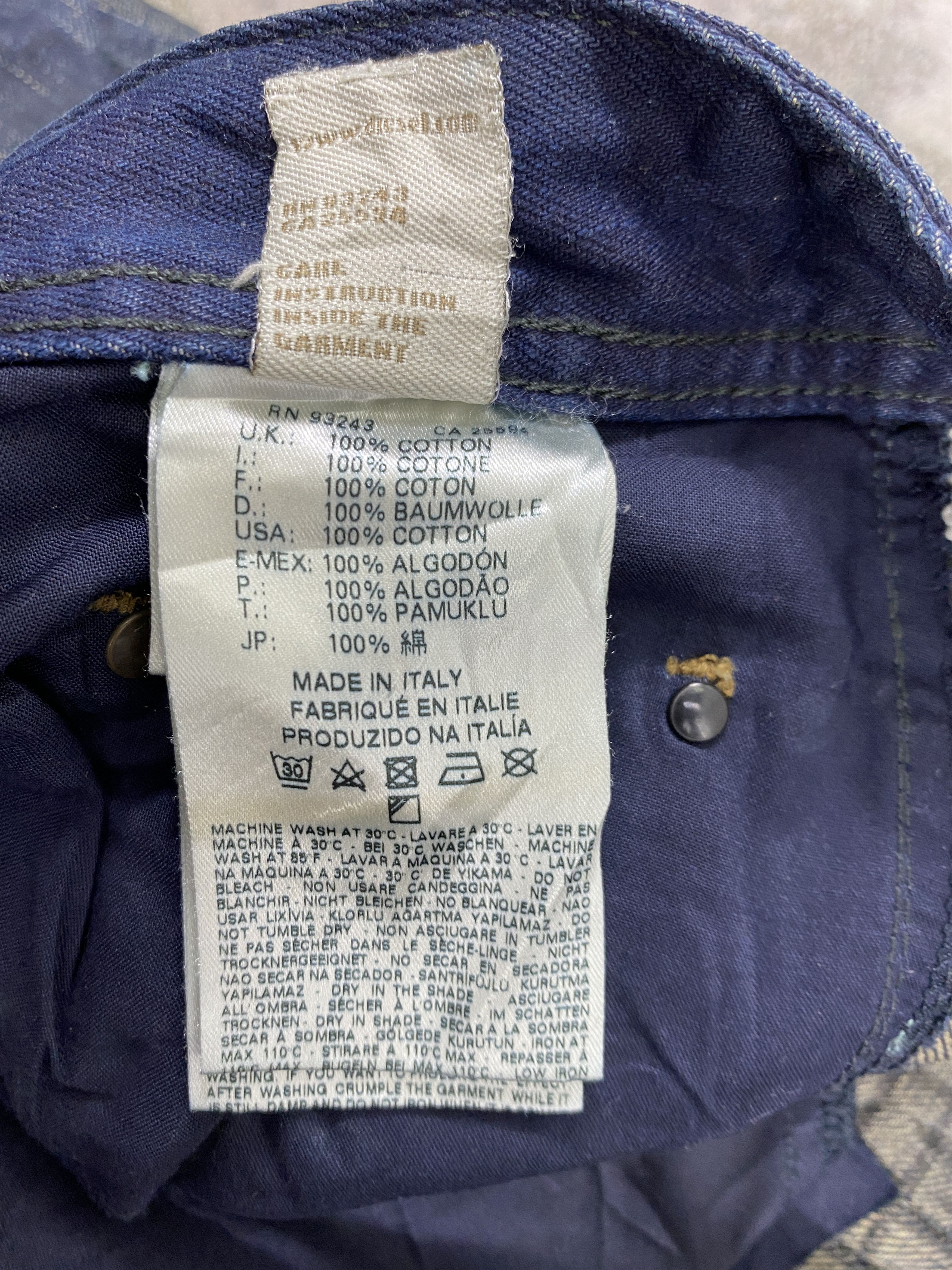 Vintage Distressed Blue Vintage Diesel Jeans 33x29.5 Denim- JN3801 Size US 33 - 10 Thumbnail