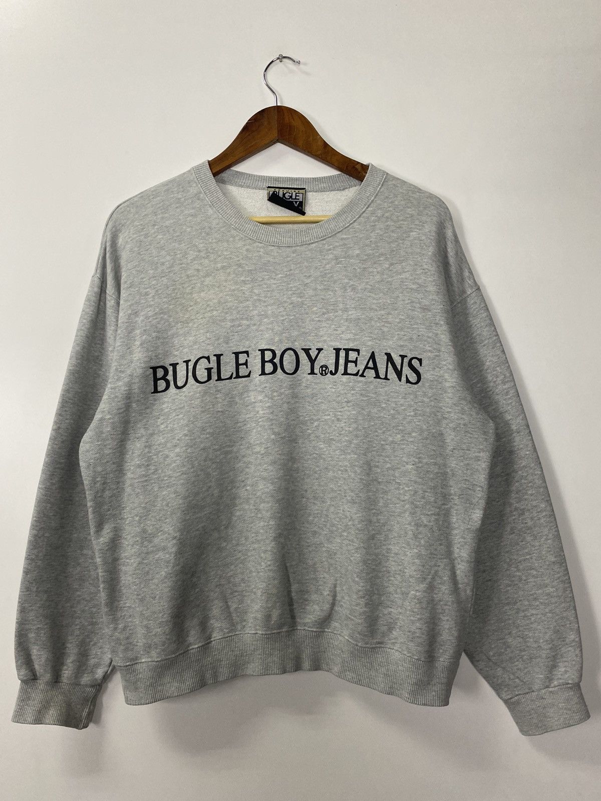 Bugle Boy × Vintage Vintage 90s Bugle Boy Jeans logo sweatshirt Size US M / EU 48-50 / 2 - 3 Thumbnail