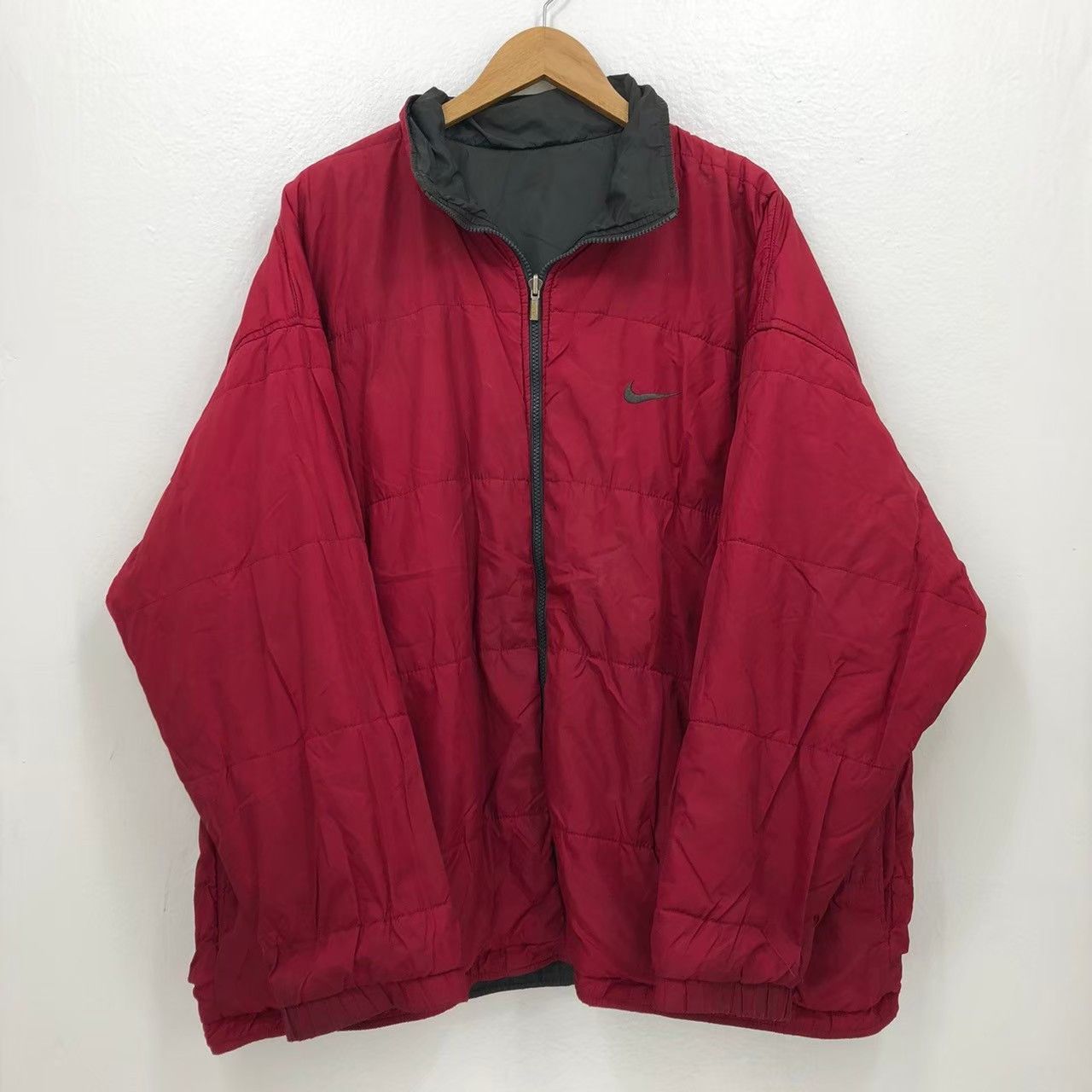Nike × Vintage Vintage 90's NIKE Jacket Reversible BN Size US XL / EU 56 / 4 - 4 Thumbnail