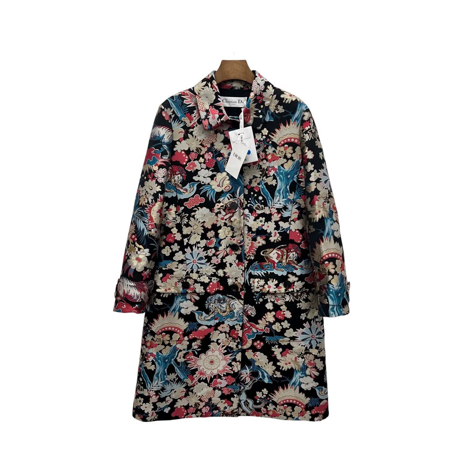 Dior dior embroidered silk coat in size 36 Size US S / EU 44-46 / 1 - 1 Thumbnail