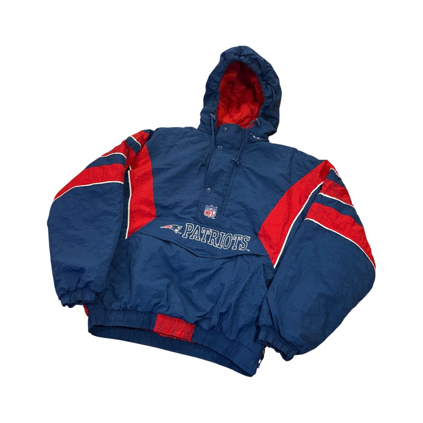 Starter Vintage 1996 Starter New England Patriots NFL Pro Line Hoode Size US XL / EU 56 / 4 - 4 Thumbnail
