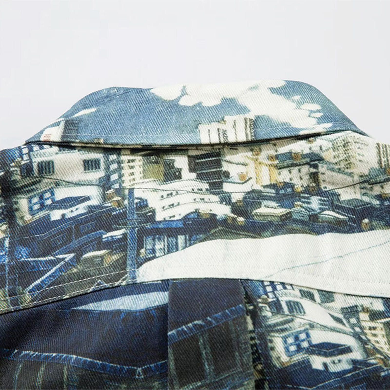 Japanese Brand Cyberpunk City Sky Long Sleeve Shirt Size US M / EU 48-50 / 2 - 7 Thumbnail