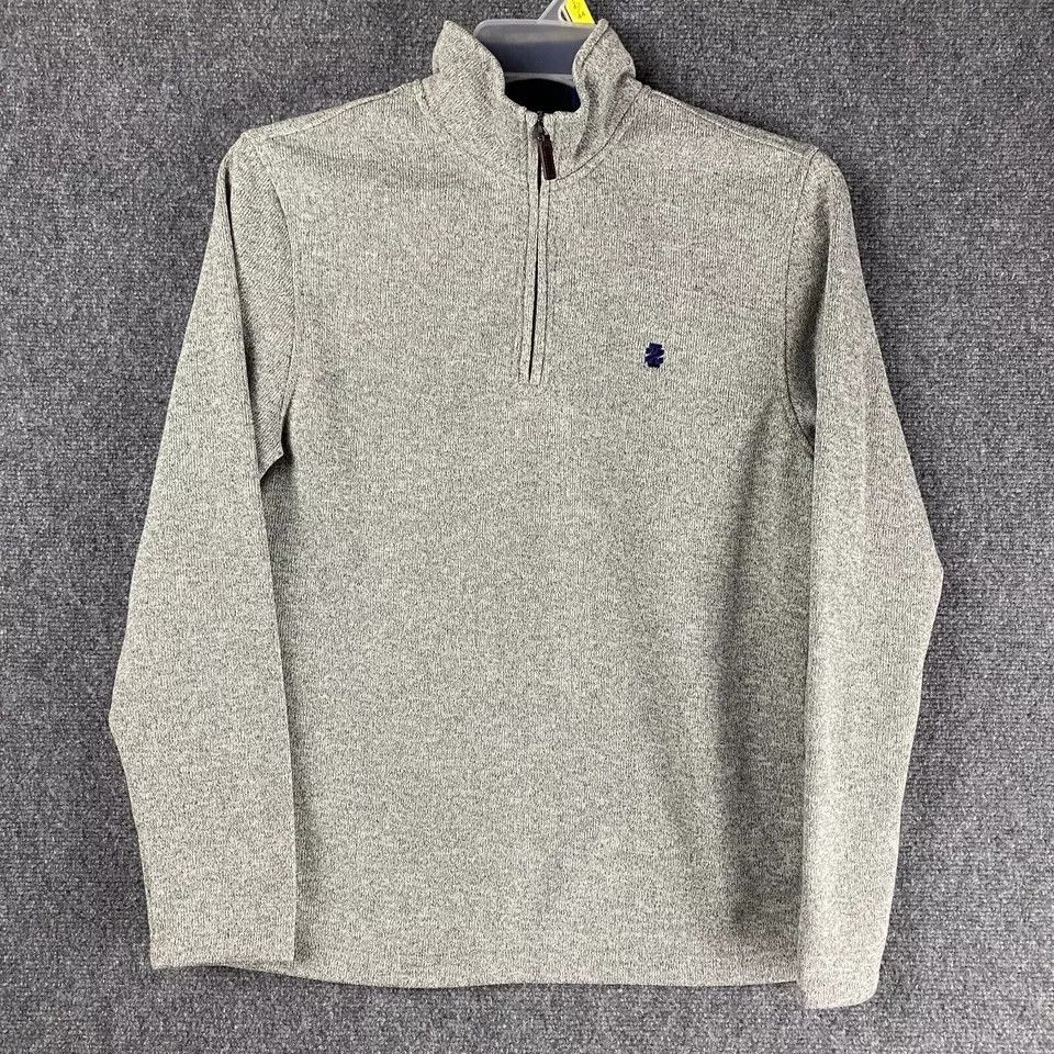 Izod Izod 1/4 Zip Pullover Men's Small Gray Fleece Adults S Size US S / EU 44-46 / 1 - 1 Thumbnail