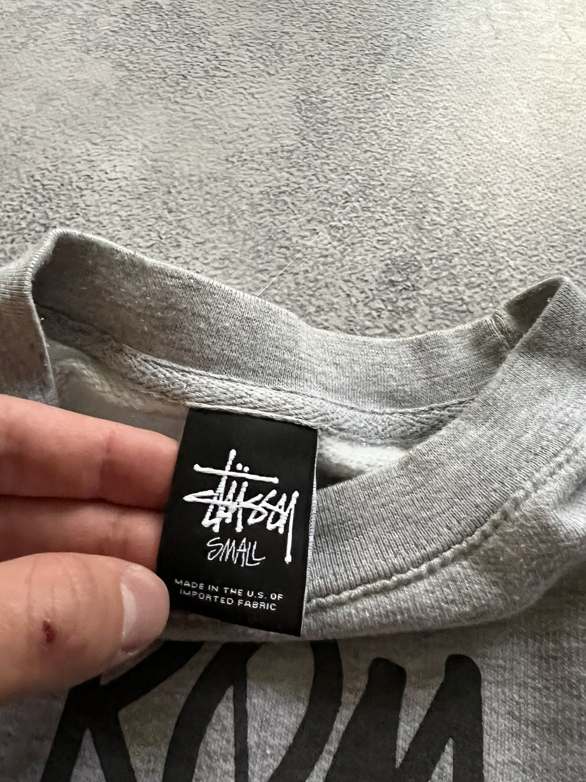 Stussy Vintage Y2k 🐀 Stussy Reflective Big Logo Sweatshirt 00’s Size US S / EU 44-46 / 1 - 6 Thumbnail