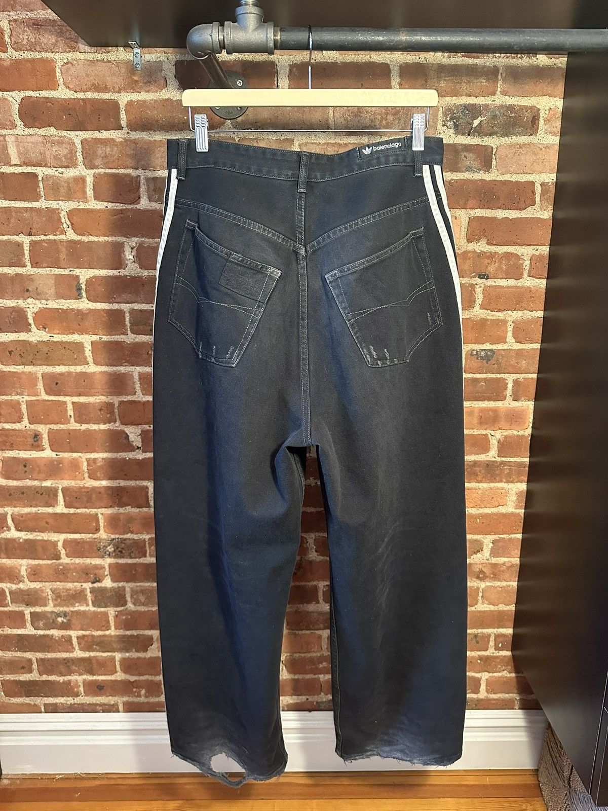 Adidas × Balenciaga SS/23 Runway Balenciaga Adidas Jeans Size US 30 / EU 46 - 2 Thumbnail