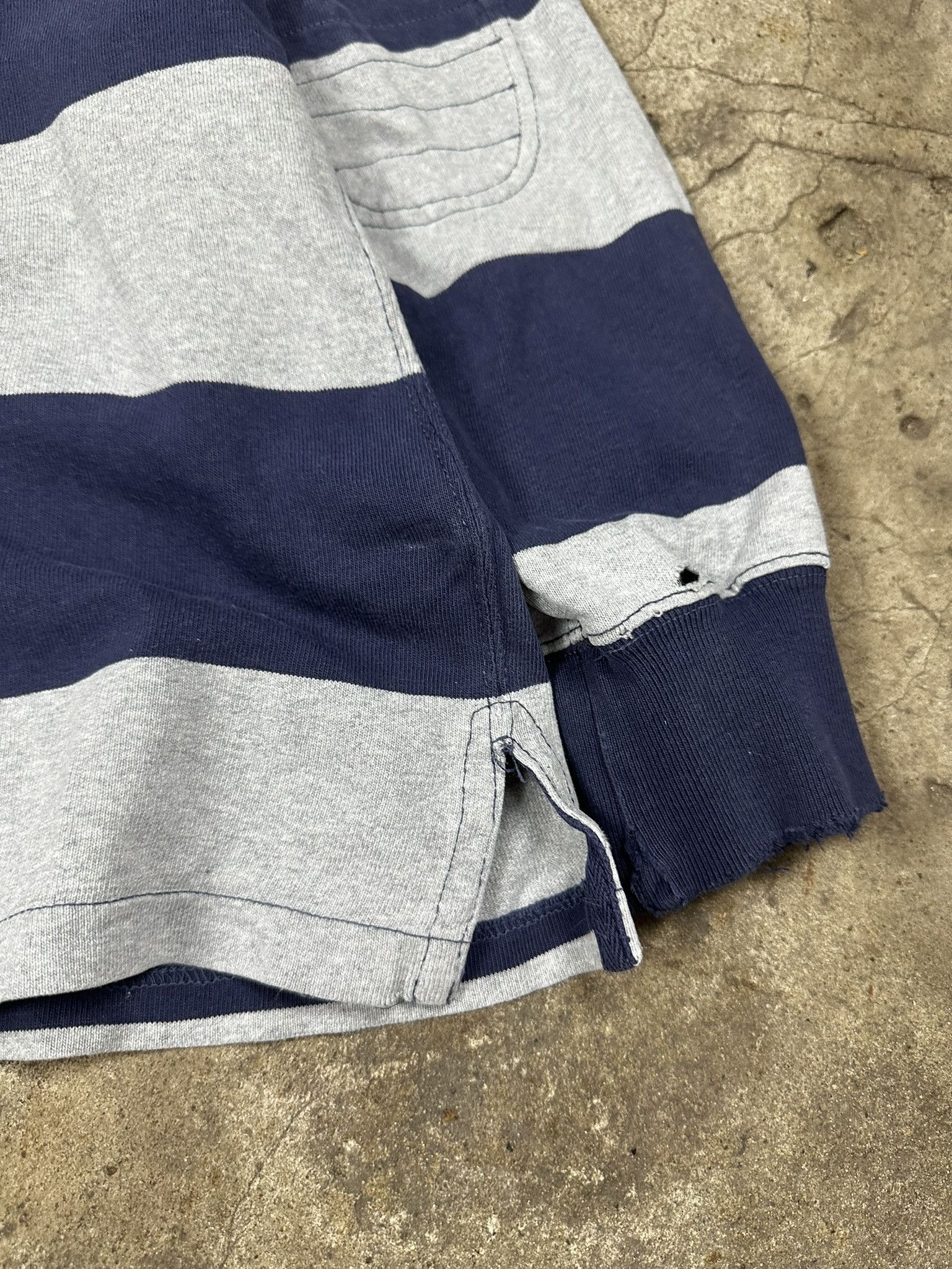 Polo Ralph Lauren Vintage Polo Ralph Lauren Rugby Longsleeve Stripped Polo Size US XL / EU 56 / 4 - 7 Thumbnail