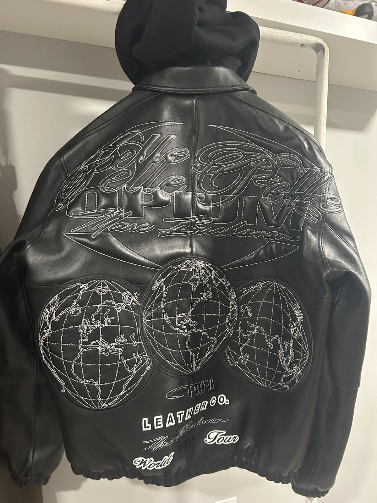 Pelle Pelle Playboy Carti x pelle pelle 3 globe leather jacket Size US XL / EU 56 / 4 - 2 Thumbnail