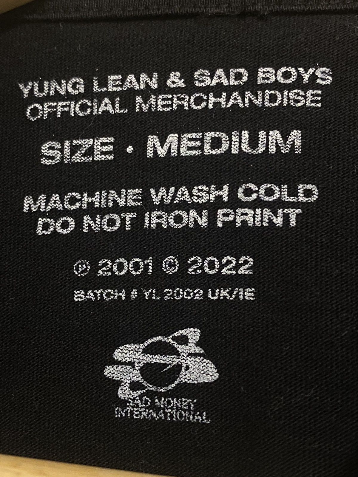 Drain Gang × Sad Boys Sbe Merch YUNG LEAN ALIEN LONGSLEEVE TSHIRT BLACK ...