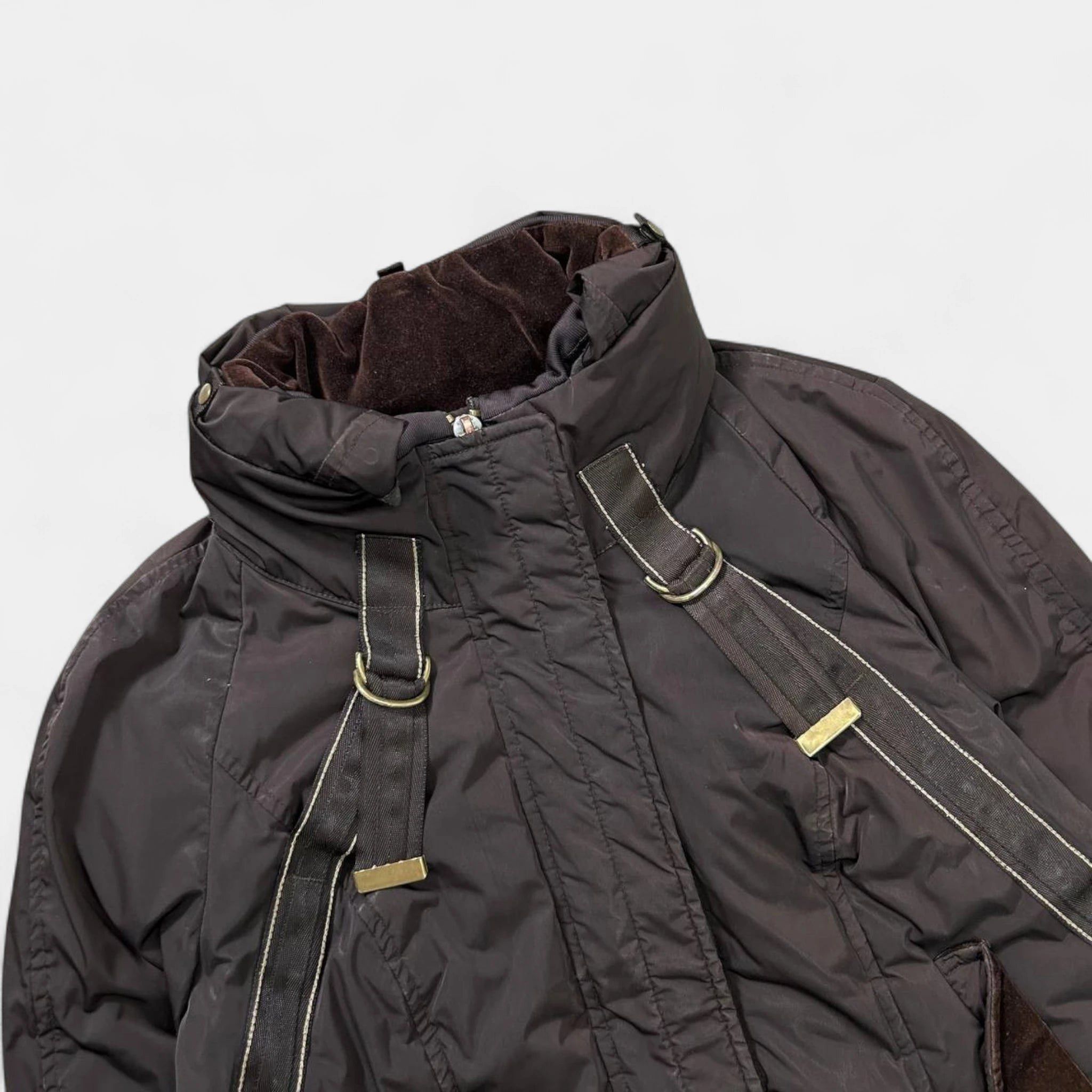 Marithe + Francois Girbaud Marithé + François Girbaud Parachute Brown Jacket Size US S / EU 44-46 / 1 - 2 Thumbnail