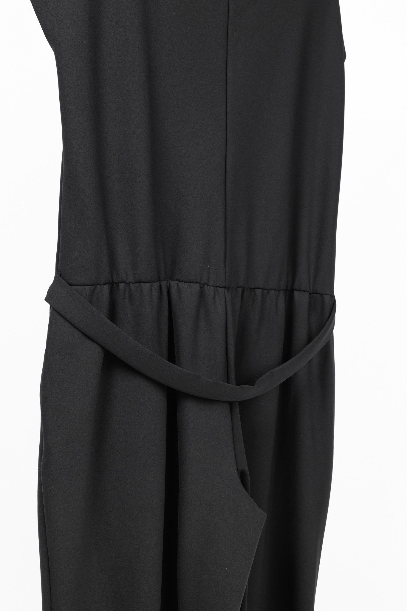 Marie Saint Pierre Marie Saint Pierre Black Neoprene Mesh-Trim Jumpsuit Size 38" / US 16 / IT 52 - 6 Thumbnail