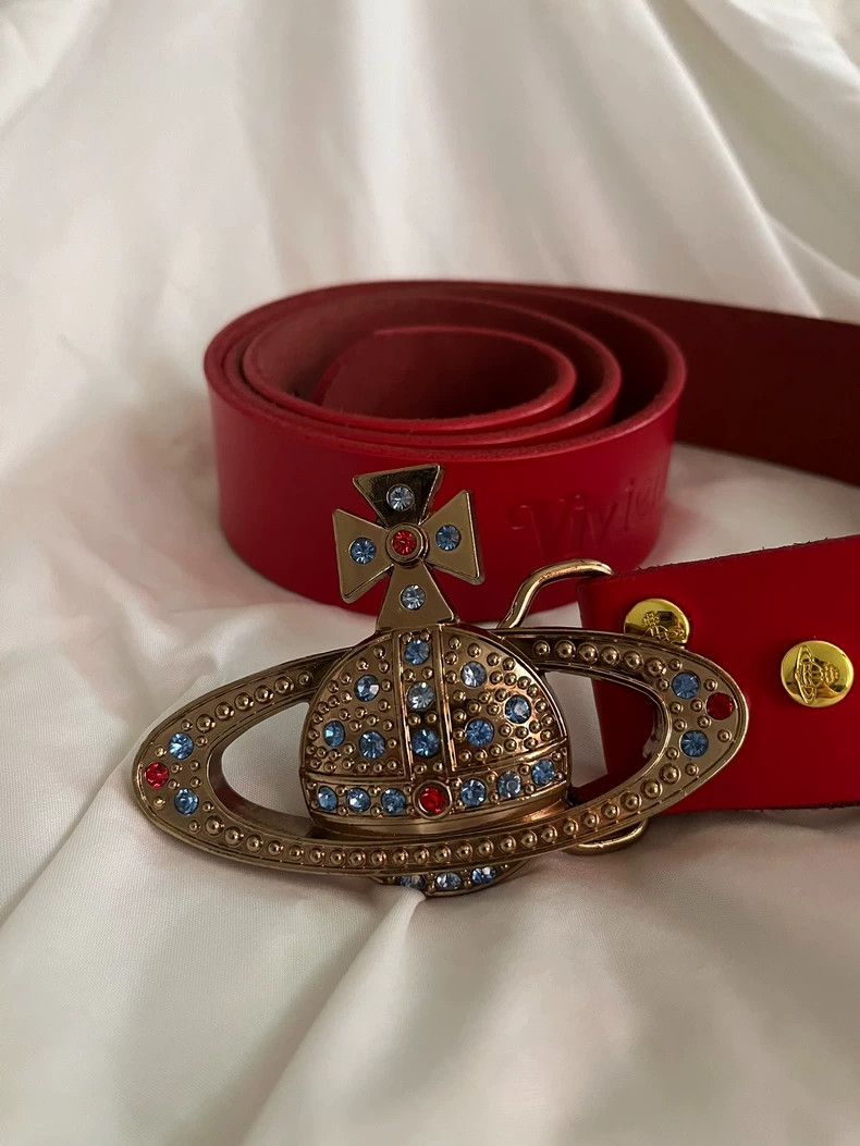 Vivienne Westwood Vivienne Westwood Dermalite Saturn Belt Size ONE SIZE - 1 Thumbnail
