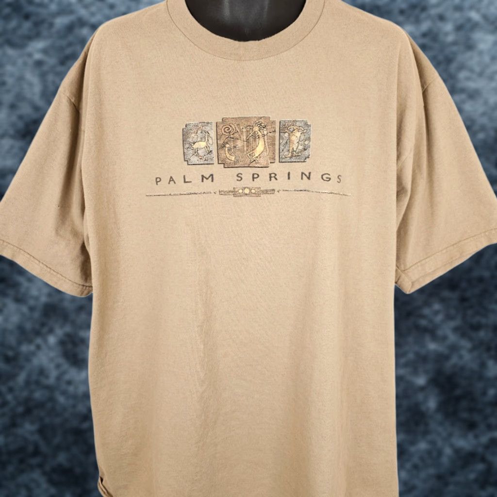 Vintage VINTAGE Prairie Mountain T Shirt Mens 2XL Beige 90s Travel Souvenir Made In USA Size US XXL / EU 58 / 5 - 1 Thumbnail