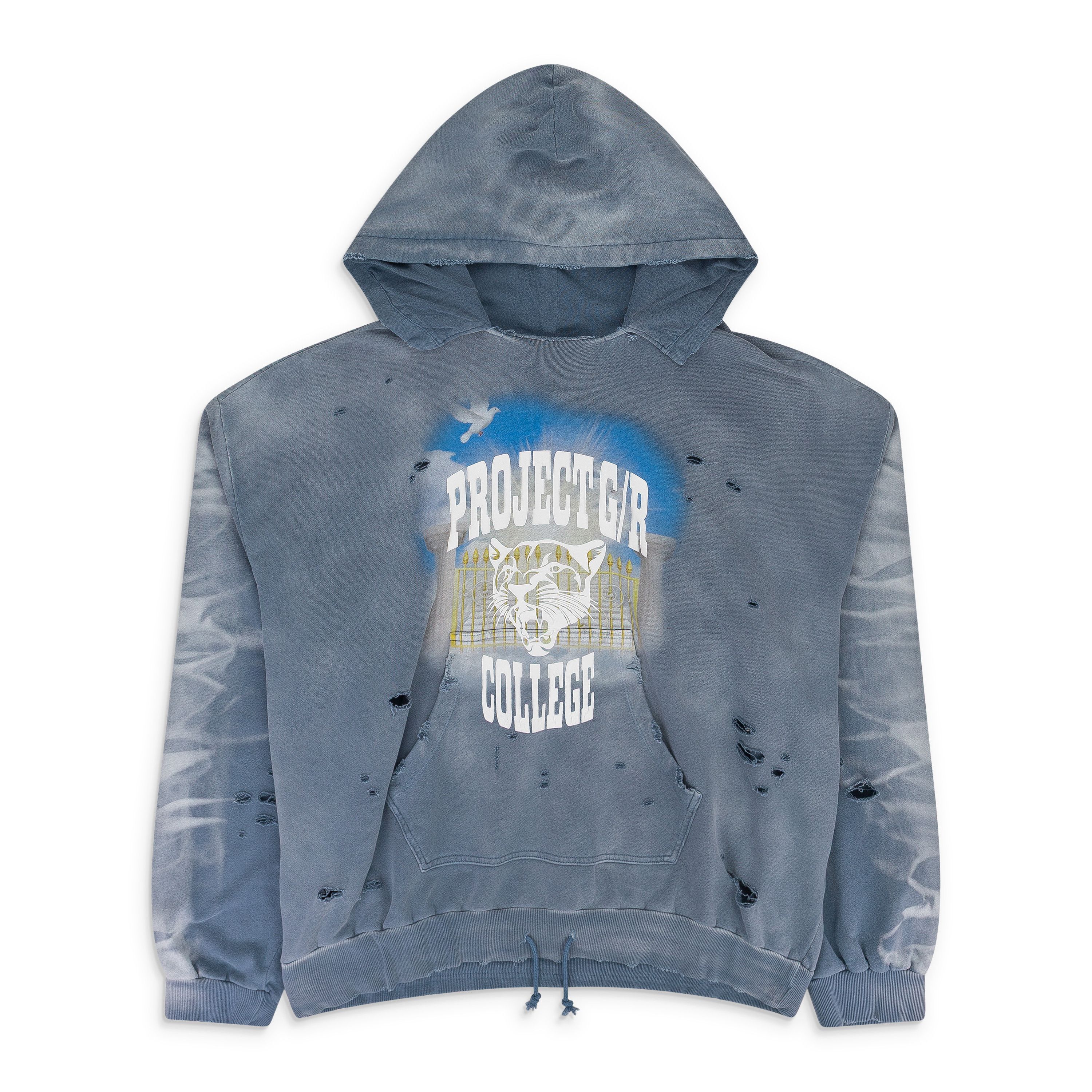 PROJECT G/R Project G/R Reconstructed Navy Hoodie | Grailed