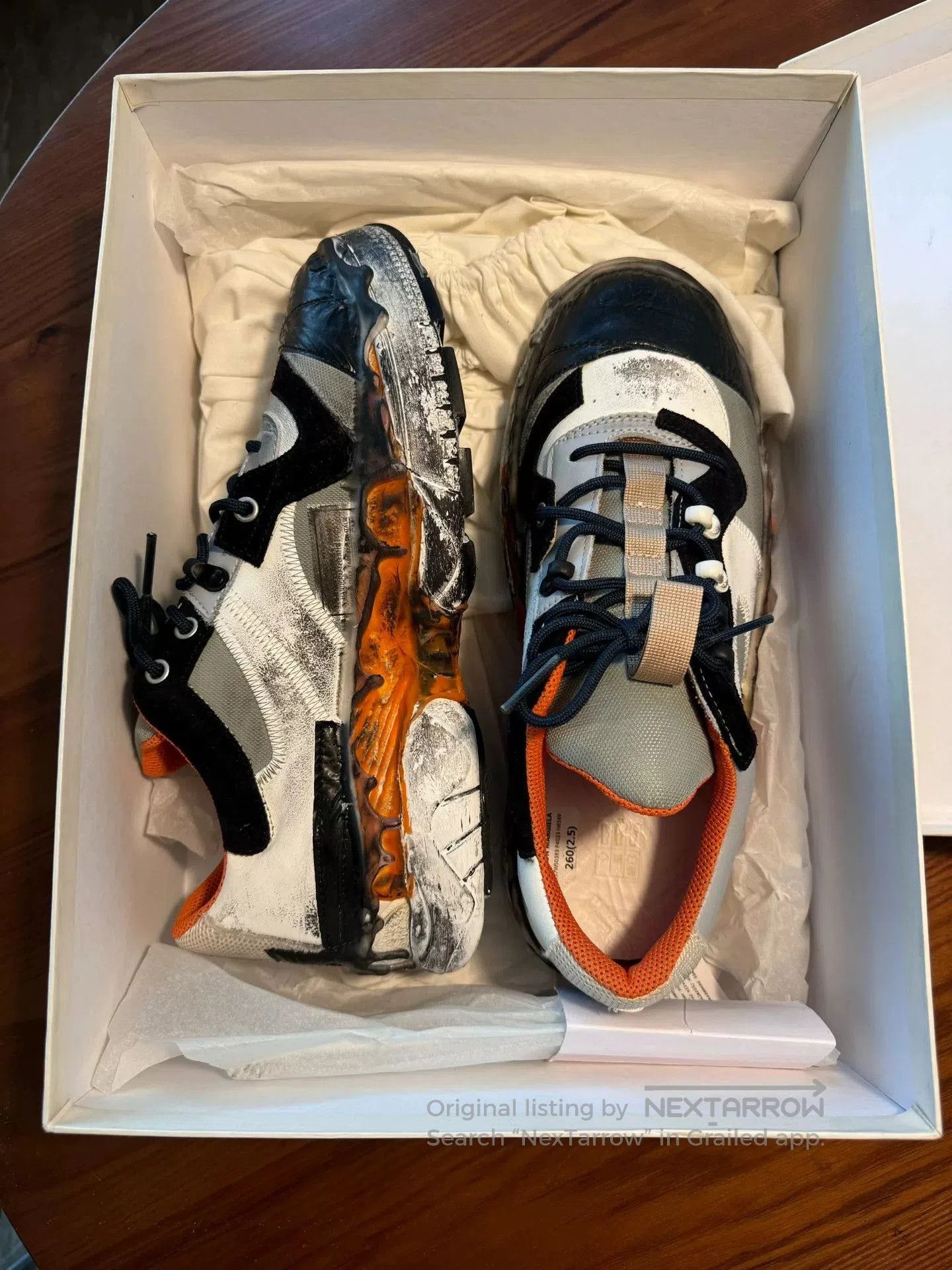 Maison Margiela Maison Margiela Distressed Casual Sneakers. Size US 9 / EU 42 - 1 Thumbnail