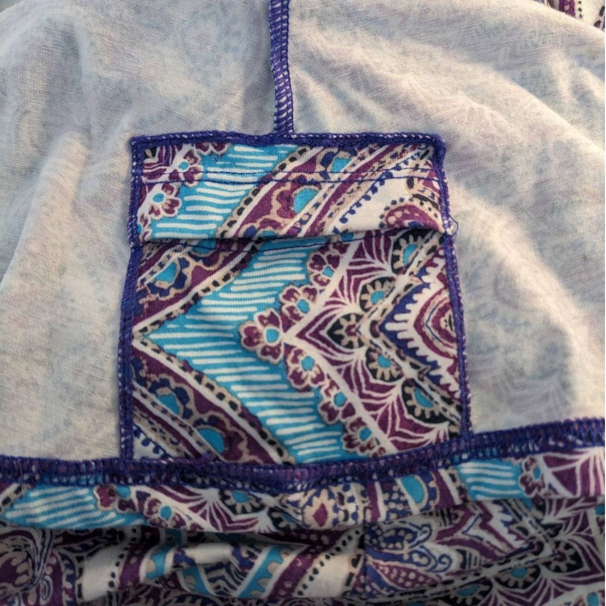Prana prAna Pheobe Purple Geometric Built in Bra Dress X-Small Size XS / US 0-2 / IT 36-38 - 5 Thumbnail