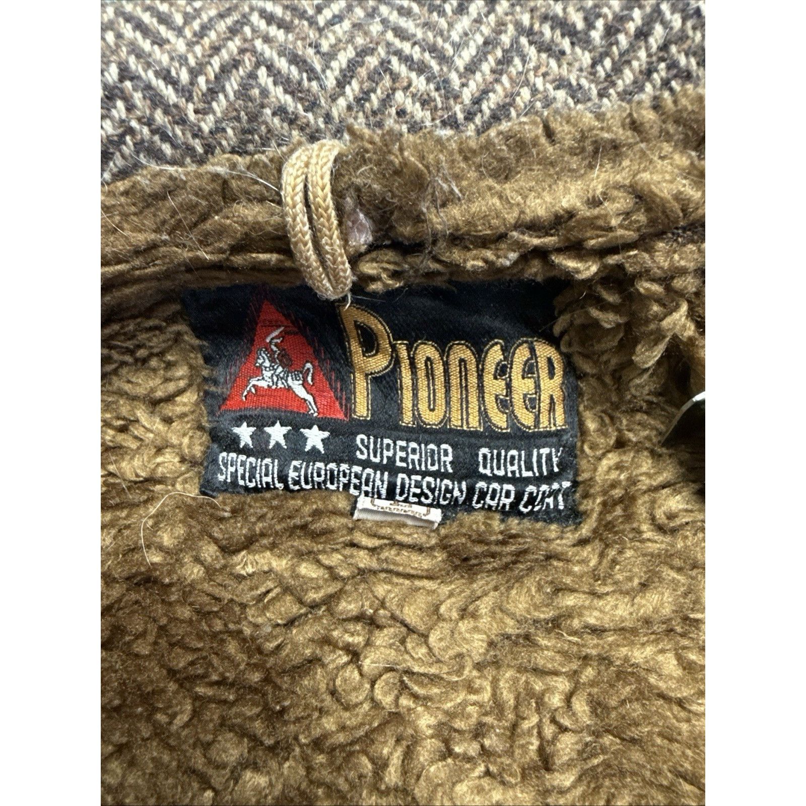 Vintage VTG 70s Pioneer Jacket Western Boho Cowboy Herringbone Wool Size US L / EU 52-54 / 3 - 8 Thumbnail