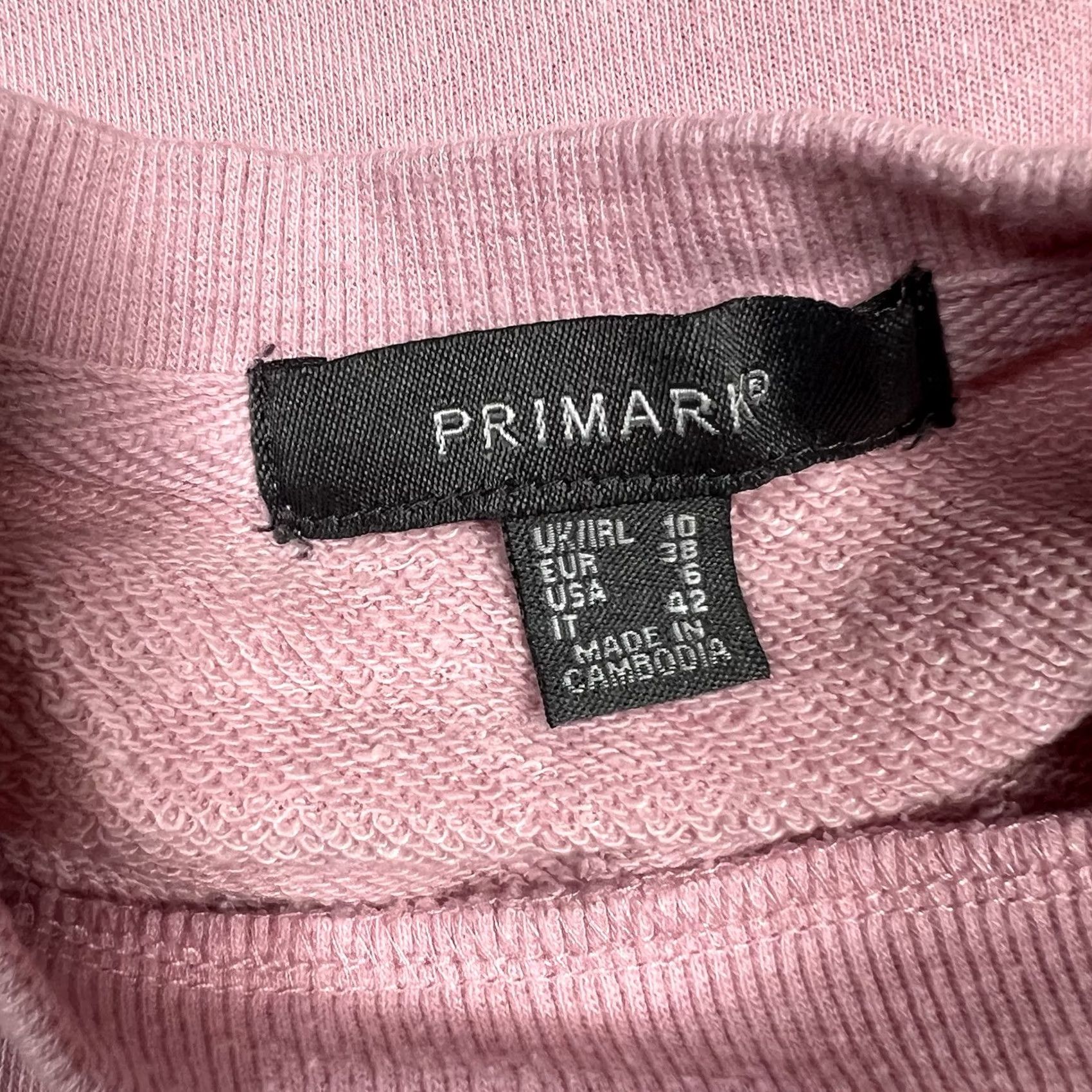 Primark Primark Sweatshirt Women Pink Crew Neck Size 6 Activewear Pullover Size M / US 6-8 / IT 42-44 - 4 Thumbnail