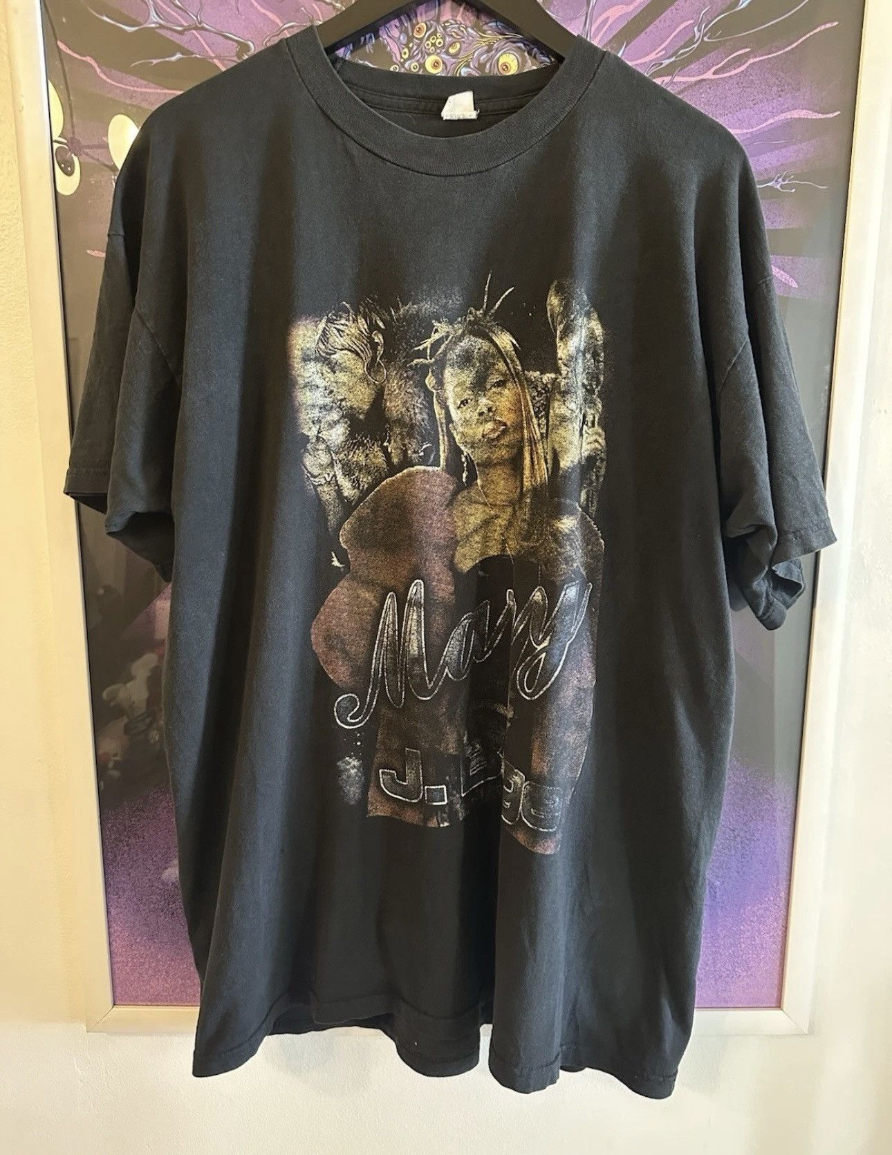 Vintage Vintage Mary J Blige Rap tee T-Shirt Hip hop Size US XL / EU 56 / 4 - 1 Thumbnail