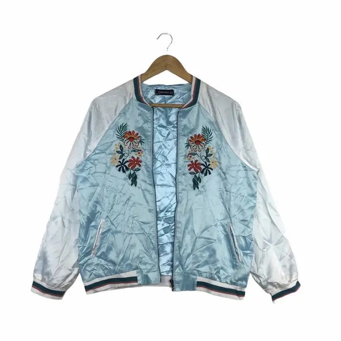 Japanese Brand Vtg CINDY KONO JAPAN Floral Sukakan Jacket Sweater Size M / US 6-8 / IT 42-44 - 1 Thumbnail
