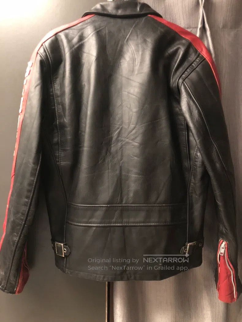 Other 441 color-blocked cowhide classic lapel motorcycle jacket Size US XS / EU 42 / 0 - 2 Thumbnail