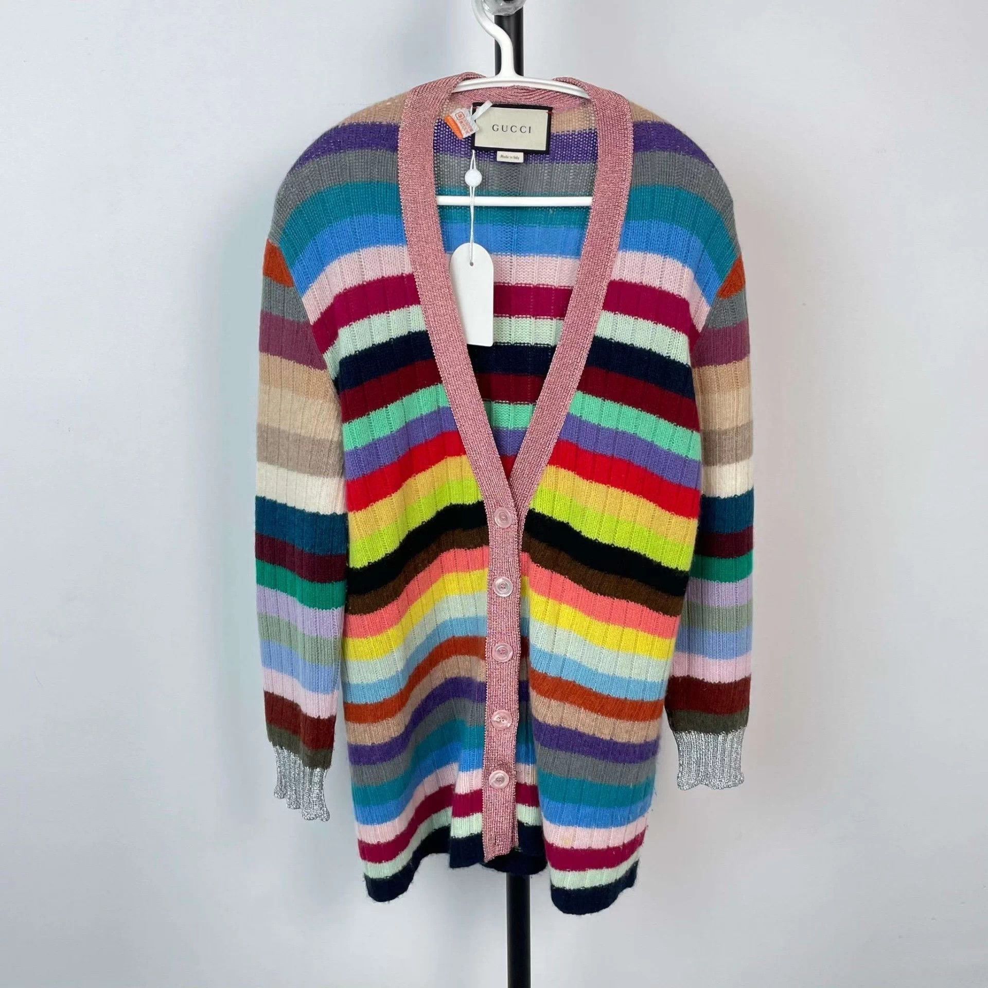 Gucci Gucci colorful knit sweater Size S / US 4 / IT 40 - 1 Thumbnail